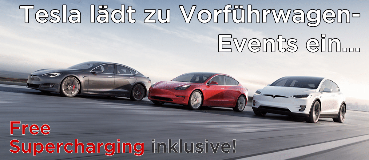 Read more about the article Tesla lädt zu Vorführwagen-Events ein